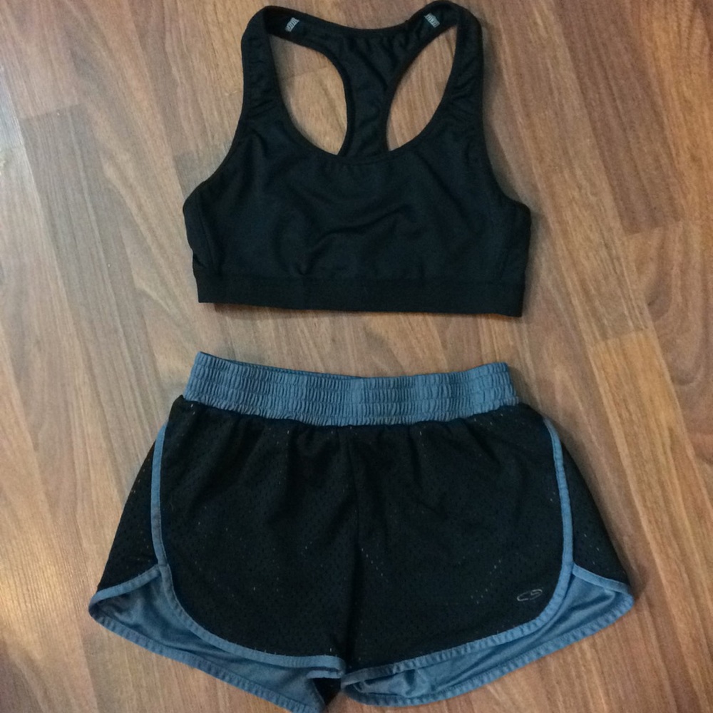 3/$20 - Champion Workout Bra & Shorts Set